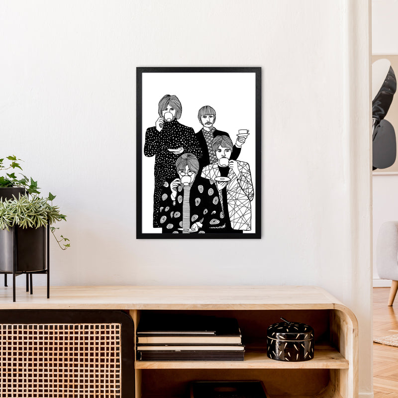 X Beatles Art Print by Carissa Tanton A2 White Frame