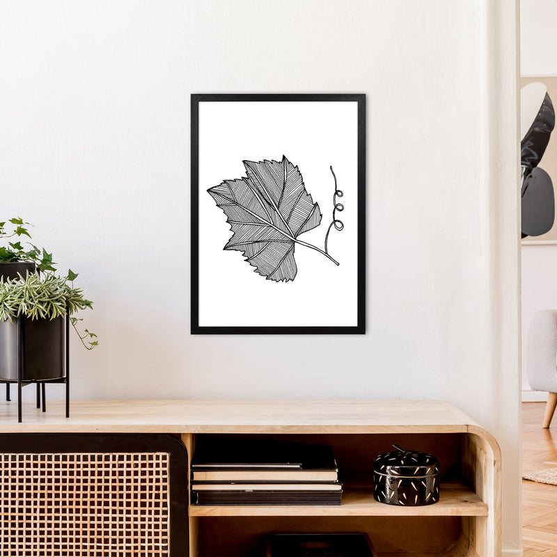 Vine Leaf Art Print by Carissa Tanton A2 White Frame