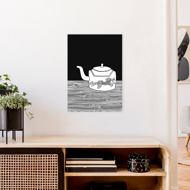 Bhutan Teapot Art Print by Carissa Tanton A2 Black Frame