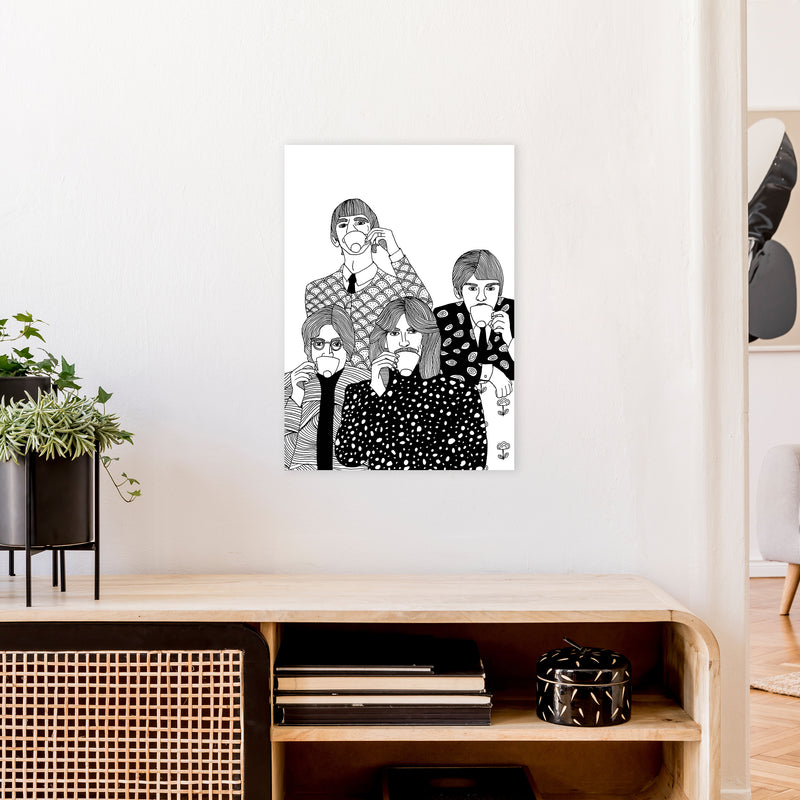 Beatles Tea Art Print by Carissa Tanton A2 Black Frame