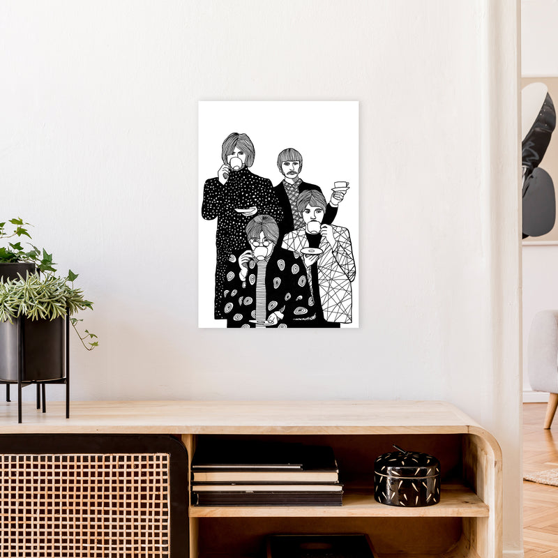 X Beatles Art Print by Carissa Tanton A2 Black Frame