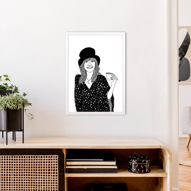 Stevie Nicks Art Print by Carissa Tanton A2 Oak Frame