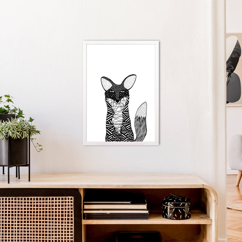 Fox Art Print by Carissa Tanton A2 Oak Frame