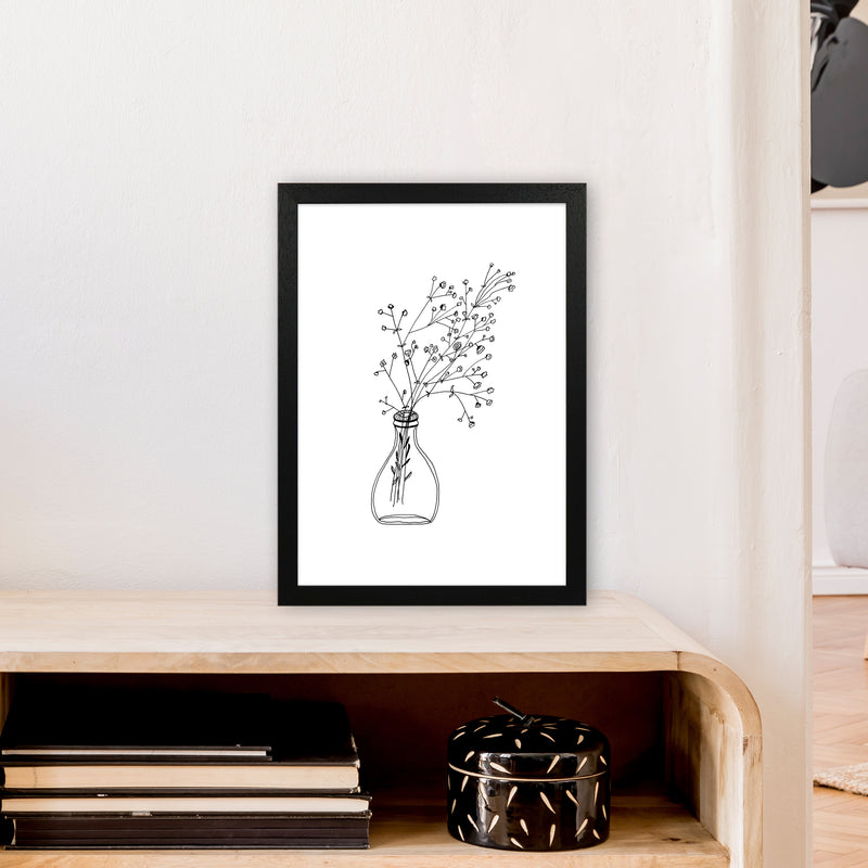 White Flowers Art Print by Carissa Tanton A3 White Frame