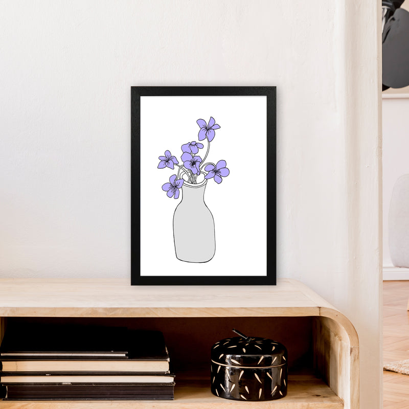 Sweet Violets Art Print by Carissa Tanton A3 White Frame
