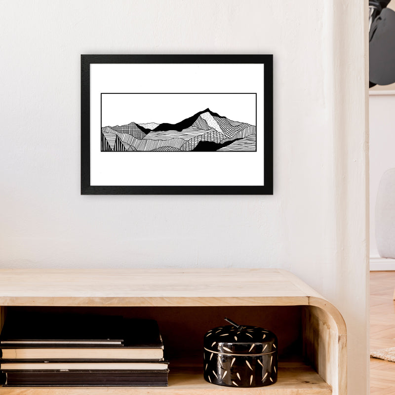 Snowdon Art Print by Carissa Tanton A3 White Frame