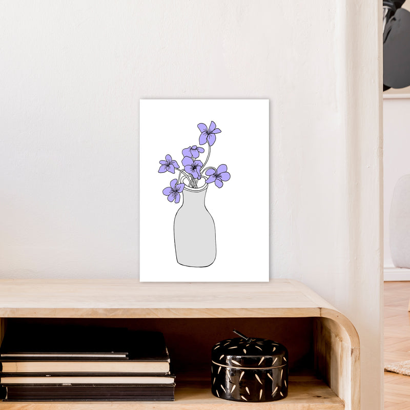 Sweet Violets Art Print by Carissa Tanton A3 Black Frame