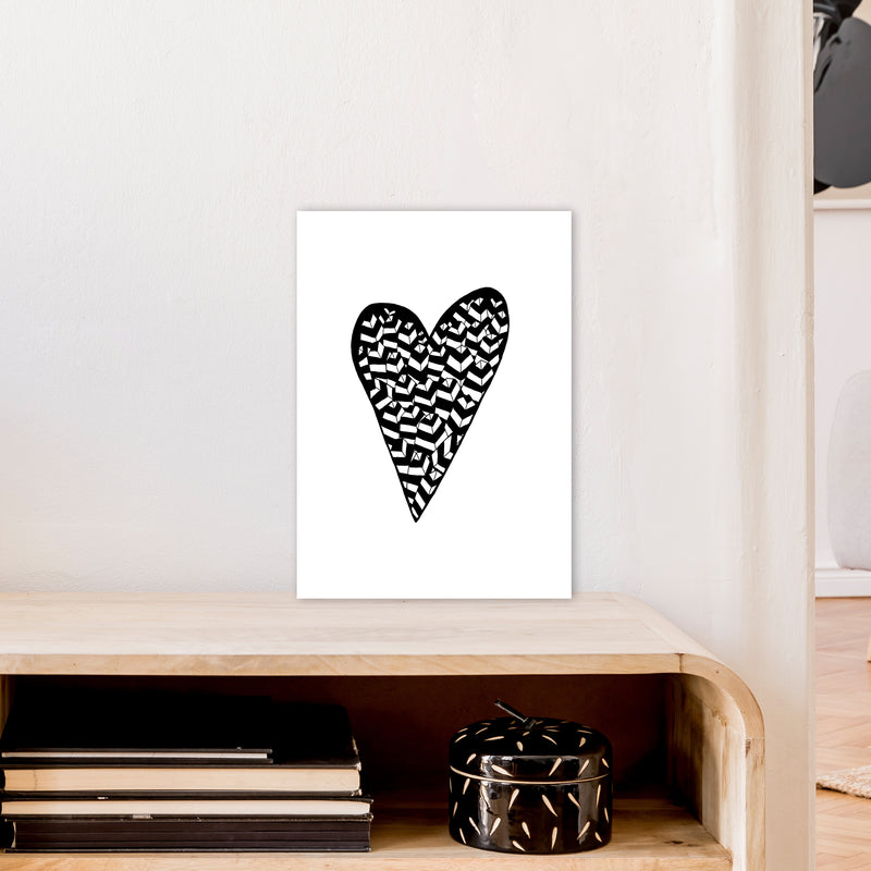 Leaf Heart Art Print by Carissa Tanton A3 Black Frame