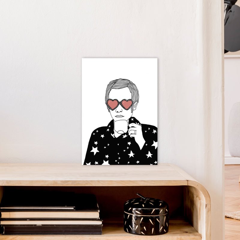 Elton John Art Print by Carissa Tanton A3 Black Frame
