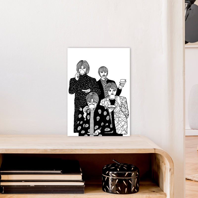 X Beatles Art Print by Carissa Tanton A3 Black Frame