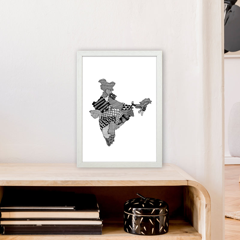 India Art Print by Carissa Tanton A3 Oak Frame