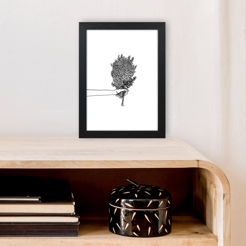 Flower Bunch Art Print by Carissa Tanton A4 White Frame