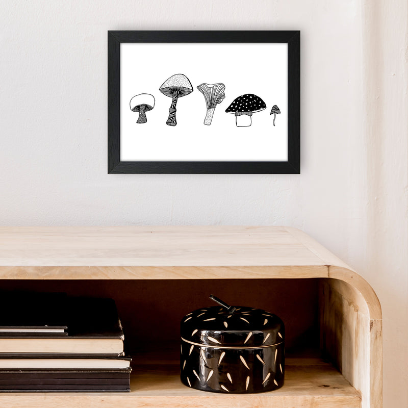 Mushrooms Art Print by Carissa Tanton A4 White Frame