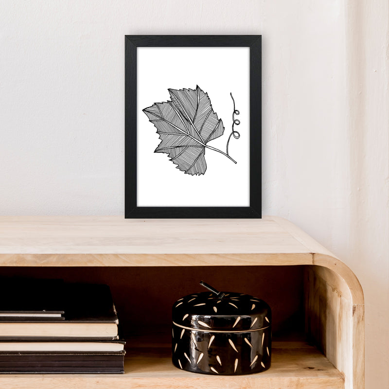 Vine Leaf Art Print by Carissa Tanton A4 White Frame
