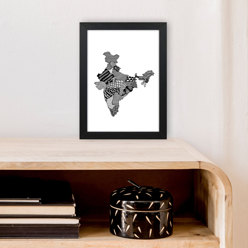 India Art Print by Carissa Tanton A4 White Frame
