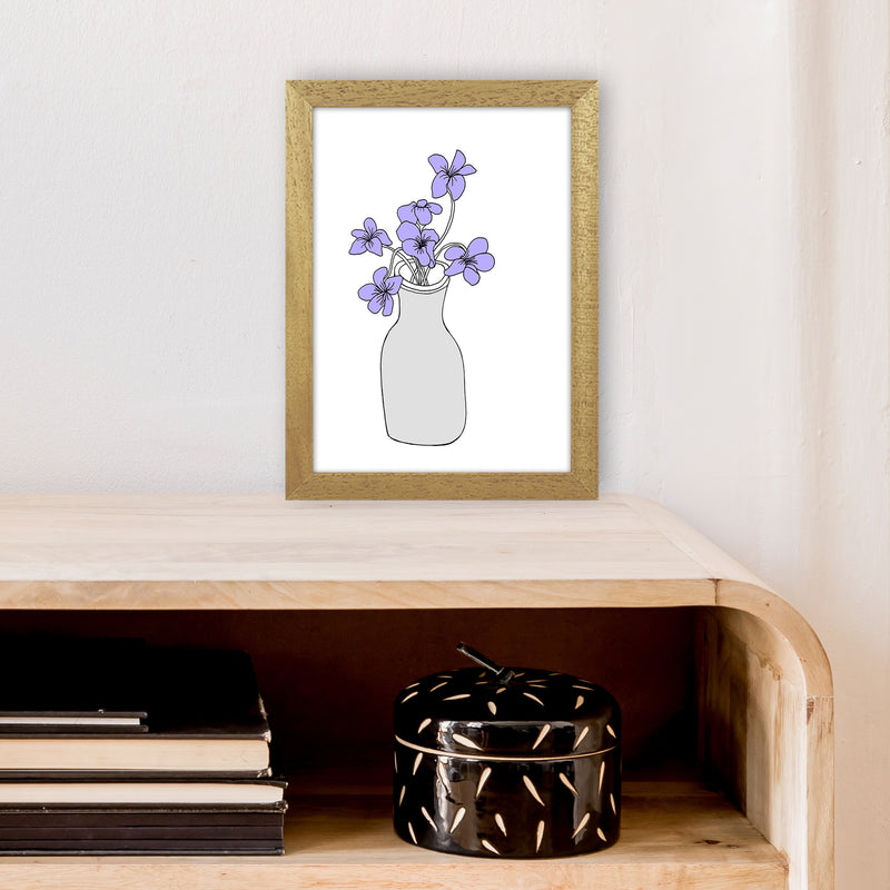 Sweet Violets Art Print by Carissa Tanton A4 Print Only