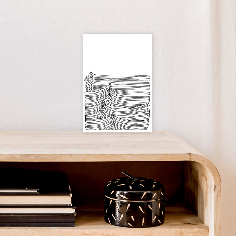 Continuous Sea Art Print by Carissa Tanton A4 Black Frame