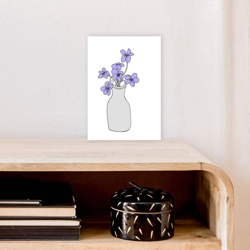 Sweet Violets Art Print by Carissa Tanton A4 Black Frame