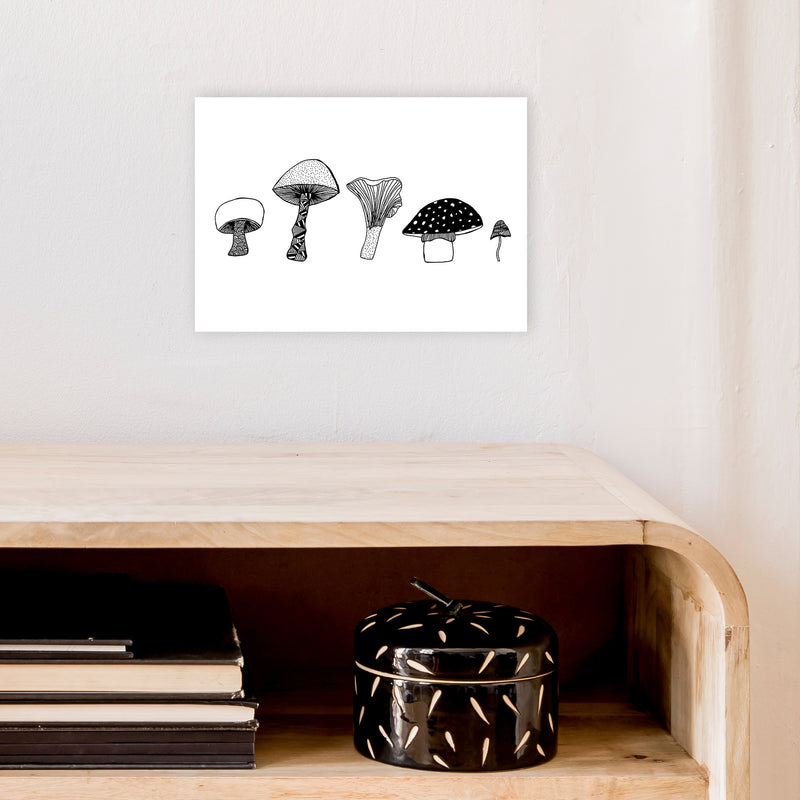 Mushrooms Art Print by Carissa Tanton A4 Black Frame