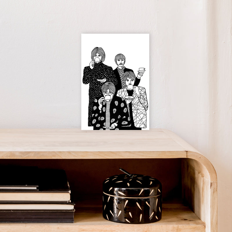 X Beatles Art Print by Carissa Tanton A4 Black Frame