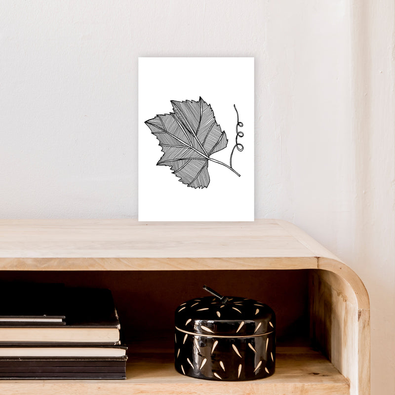 Vine Leaf Art Print by Carissa Tanton A4 Black Frame