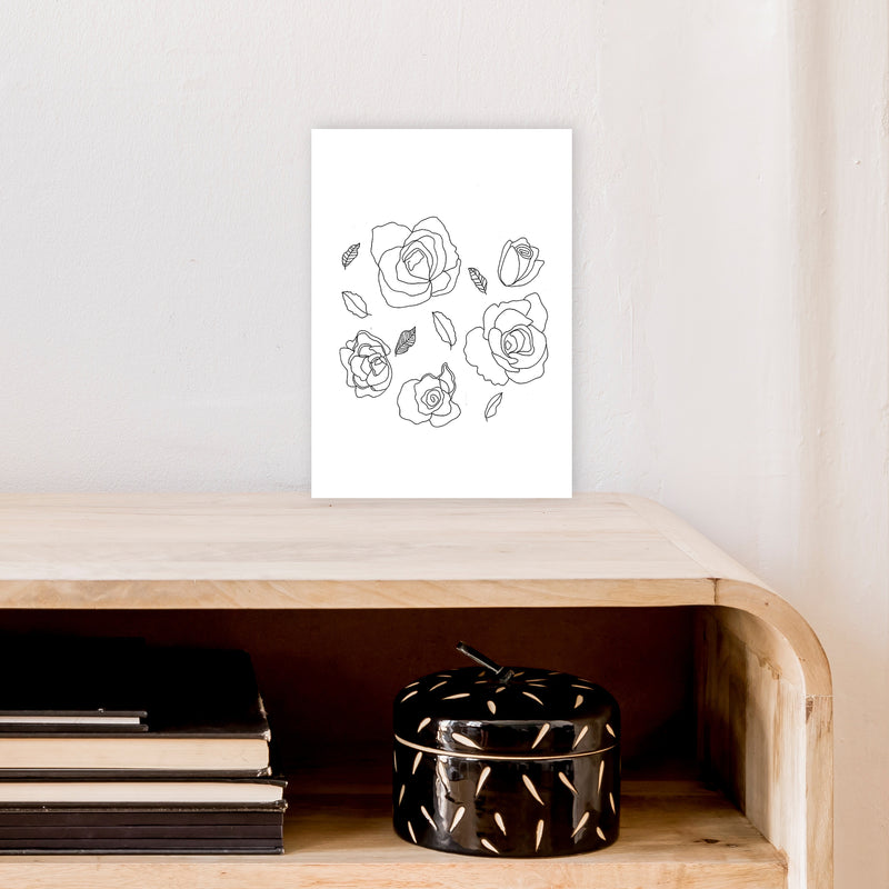 Roses Art Print by Carissa Tanton A4 Black Frame