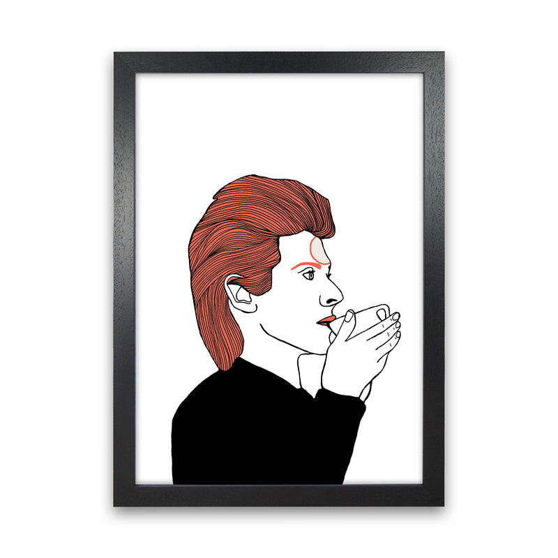 Bowie Tea Art Print by Carissa Tanton Black Grain