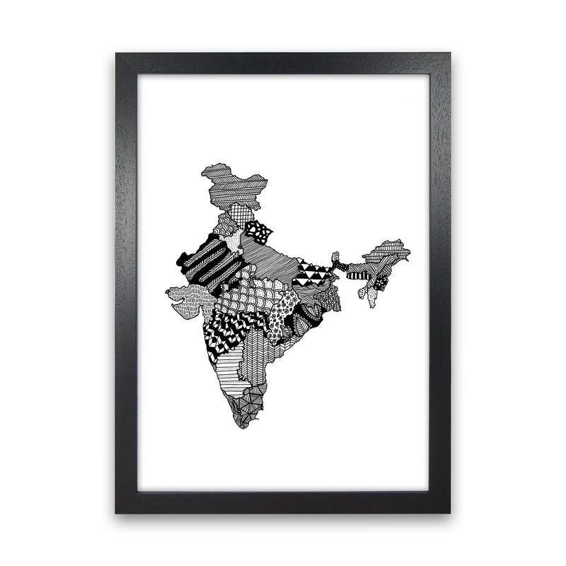 India Art Print by Carissa Tanton Black Grain