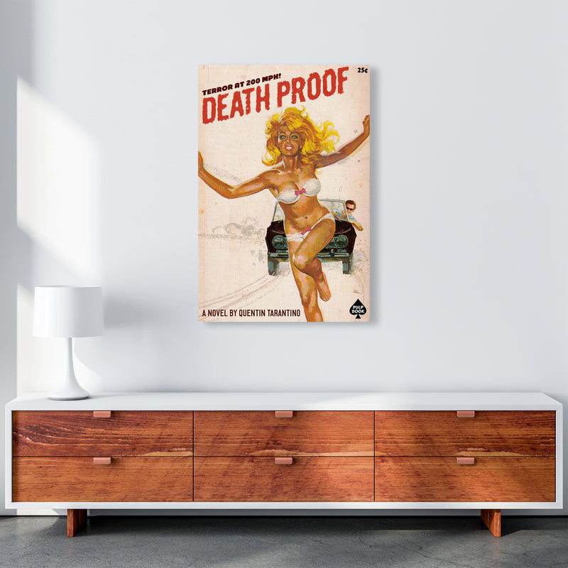 Deathproof by David Redon Retro Movie Poster Framed Wall Art Print A1 Canvas
