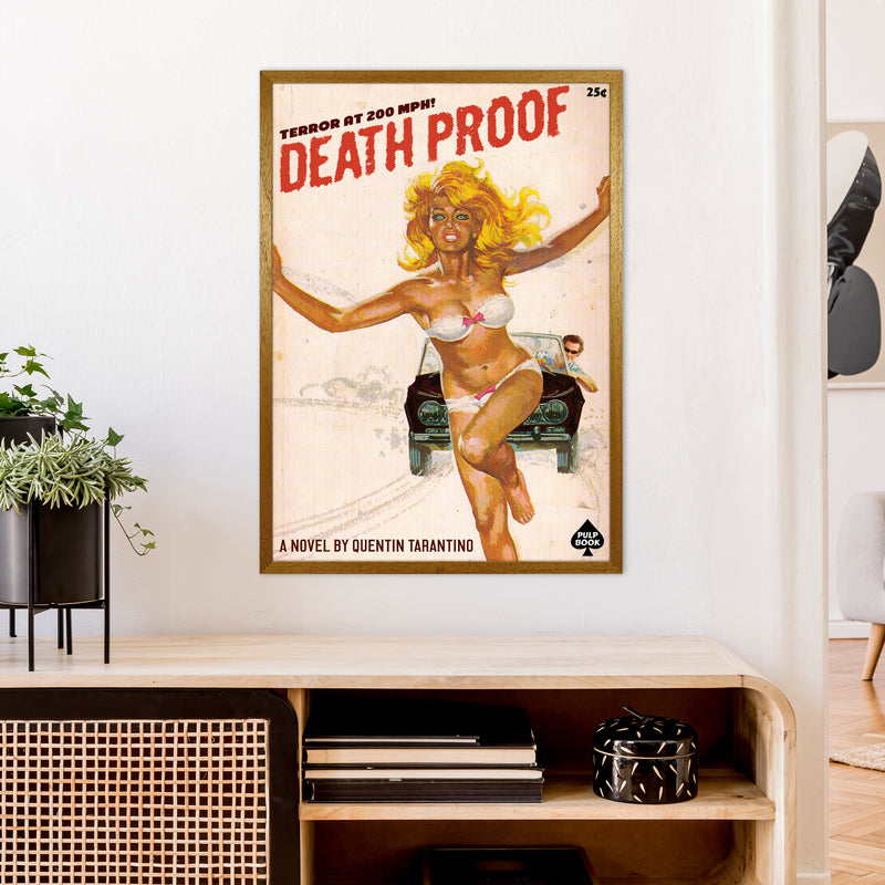 Deathproof by David Redon Retro Movie Poster Framed Wall Art Print A1 Print Only