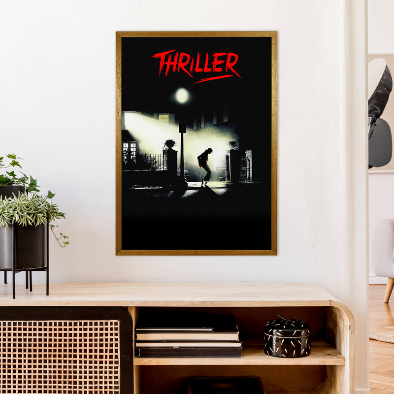 Thriller by David Redon Retro Movie Music Poster Framed Wall Art Print A1 Print Only