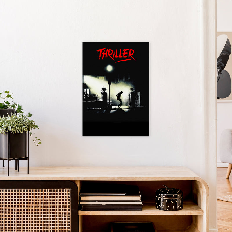 Thriller by David Redon Retro Movie Music Poster Framed Wall Art Print A2 Black Frame