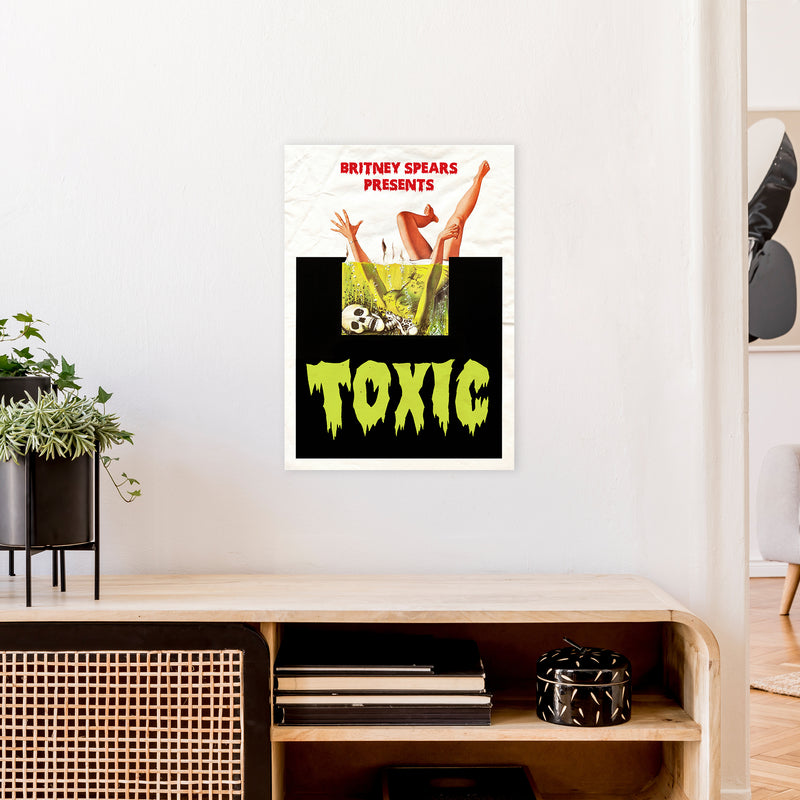 Toxic by David Redon Retro Music Poster Framed Wall Art Print A2 Black Frame