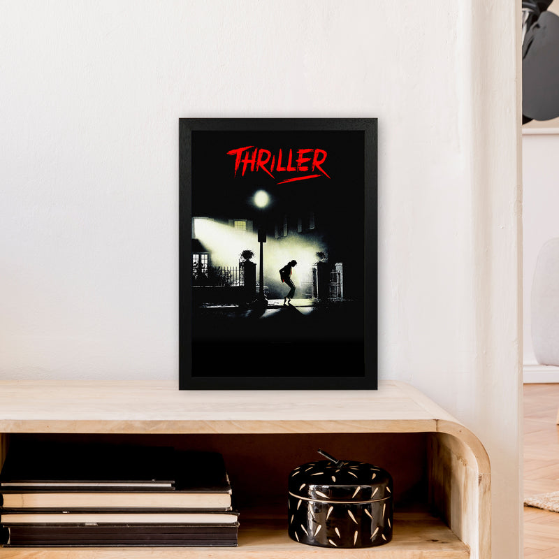 Thriller by David Redon Retro Movie Music Poster Framed Wall Art Print A3 White Frame