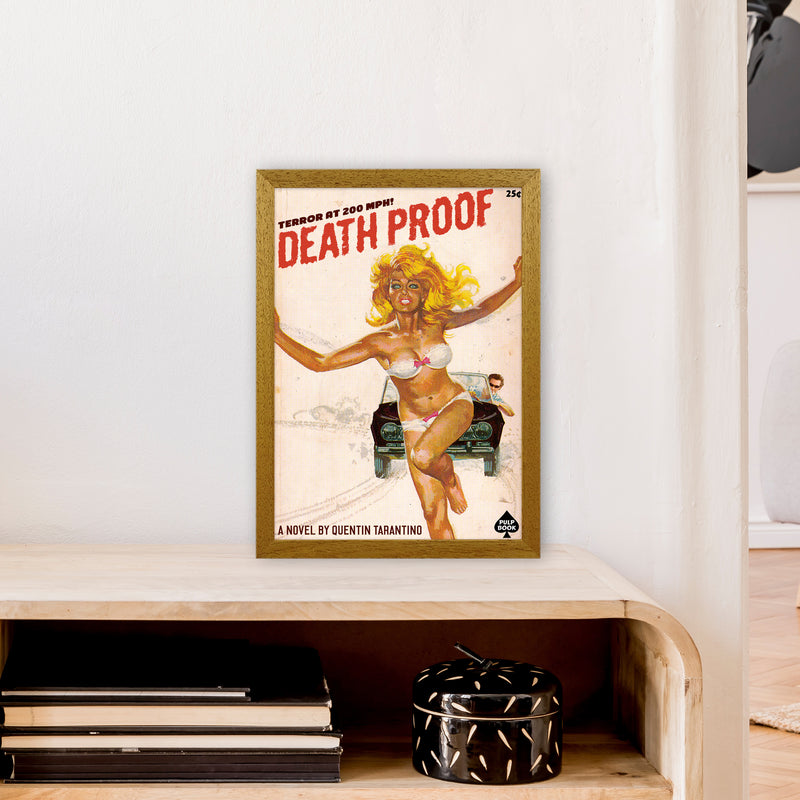 Deathproof by David Redon Retro Movie Poster Framed Wall Art Print A3 Print Only