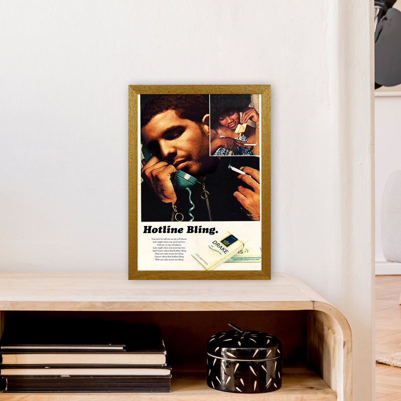 Drizzy by David Redon Retro Music Poster Framed Wall Art Print A3 Print Only
