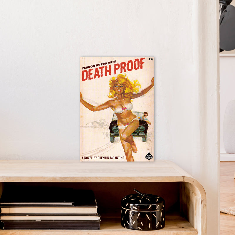 Deathproof by David Redon Retro Movie Poster Framed Wall Art Print A3 Black Frame
