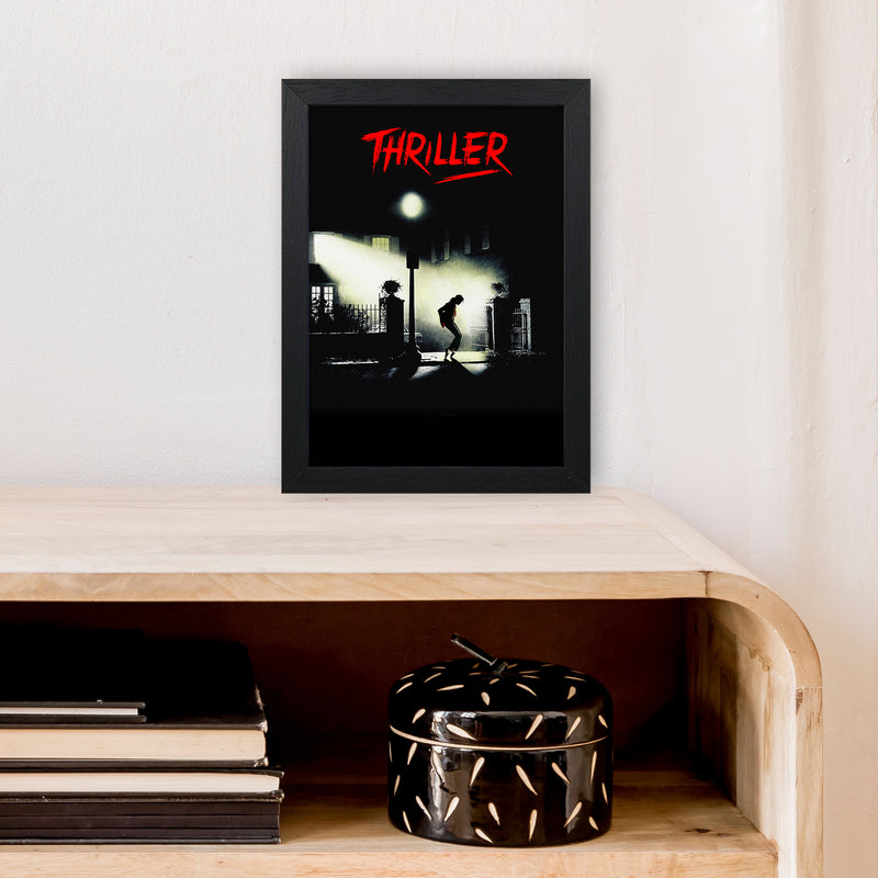 Thriller by David Redon Retro Movie Music Poster Framed Wall Art Print A4 White Frame