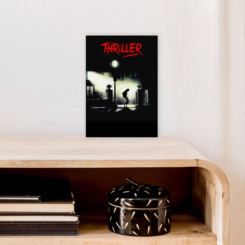 Thriller by David Redon Retro Movie Music Poster Framed Wall Art Print A4 Black Frame