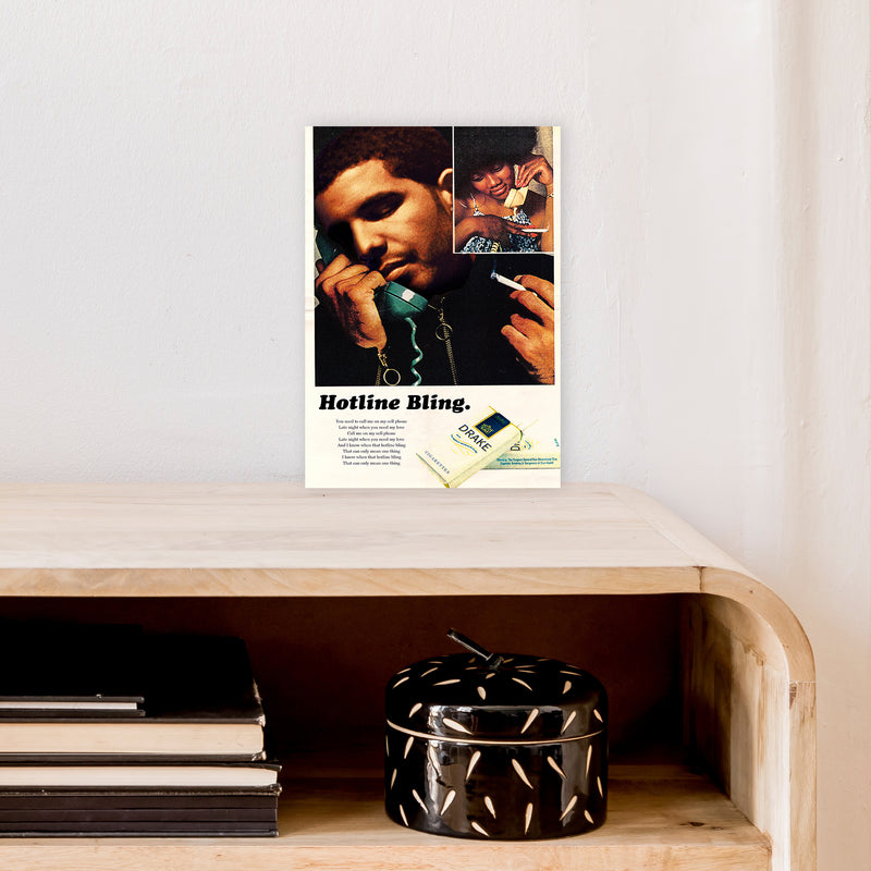 Drizzy by David Redon Retro Music Poster Framed Wall Art Print A4 Black Frame