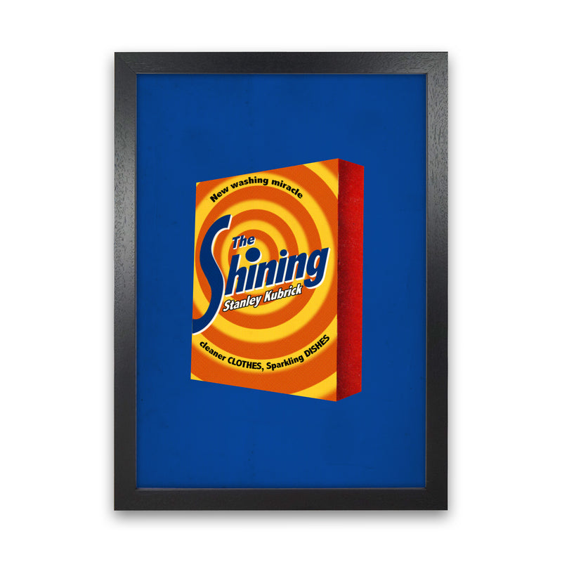 Shining Shot by David Redon Retro Movie Poster Framed Wall Art Print Black Grain