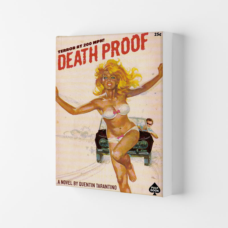 Deathproof by David Redon Retro Movie Poster Framed Wall Art Print Canvas