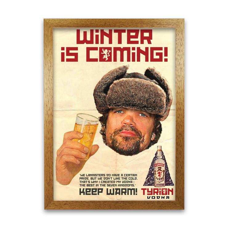 Game of Thrones Print Tyrion Vodka Retro Movie Poster Art Print