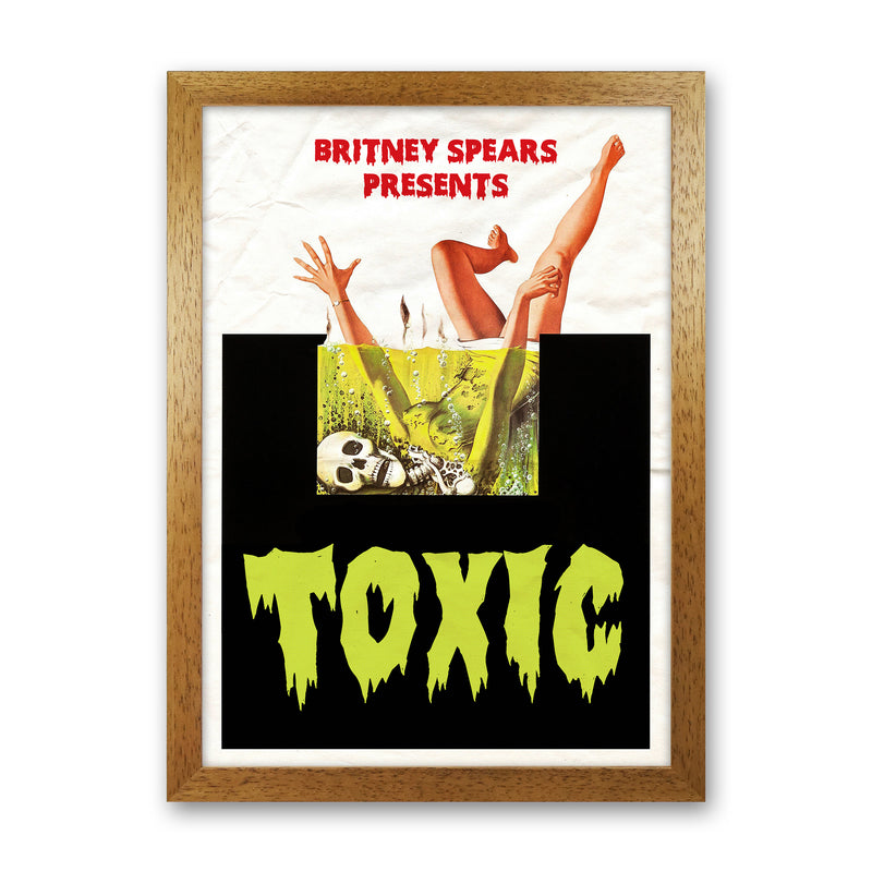 Toxic by David Redon Retro Music Poster Framed Wall Art Print Oak Grain