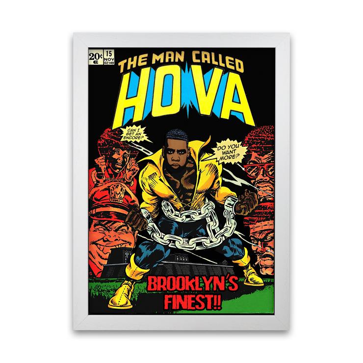 The man called hova retro music poster framed wall art print