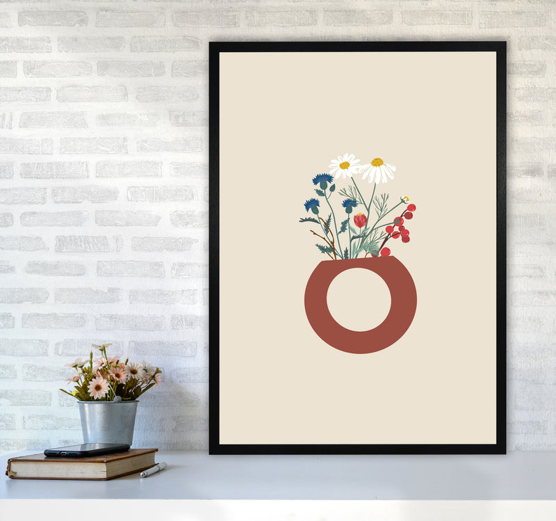 Vase With Flowers Art Print by Essentially Nomadic A1 White Frame