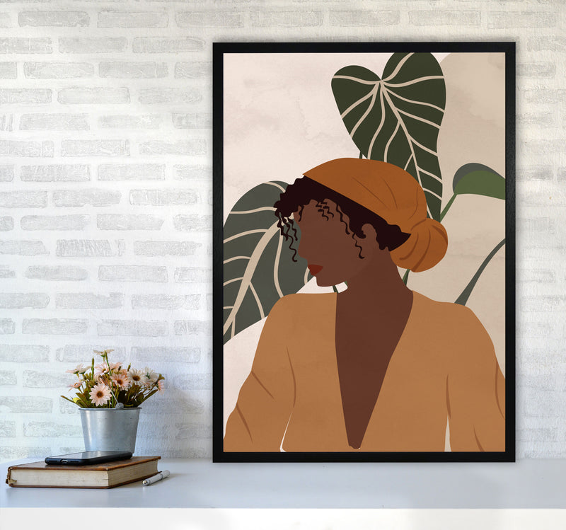 Girl Woman Ethnic Boho Art Print by Essentially Nomadic A1 White Frame