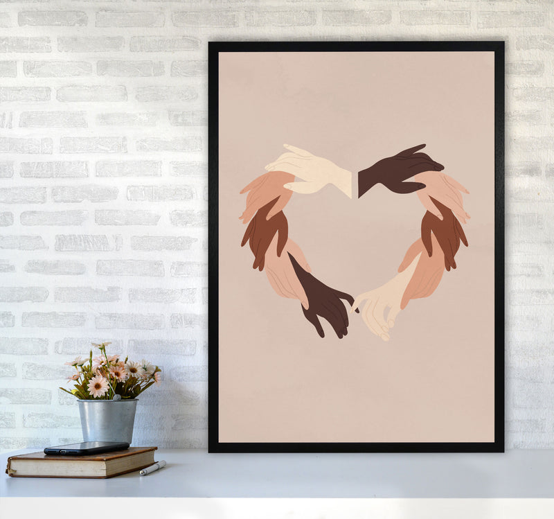 Hands Art Print by Essentially Nomadic A1 White Frame
