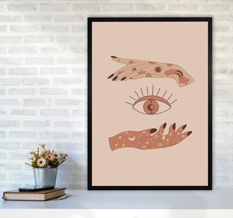 Mystical Celestial Eye Art Print by Essentially Nomadic A1 White Frame