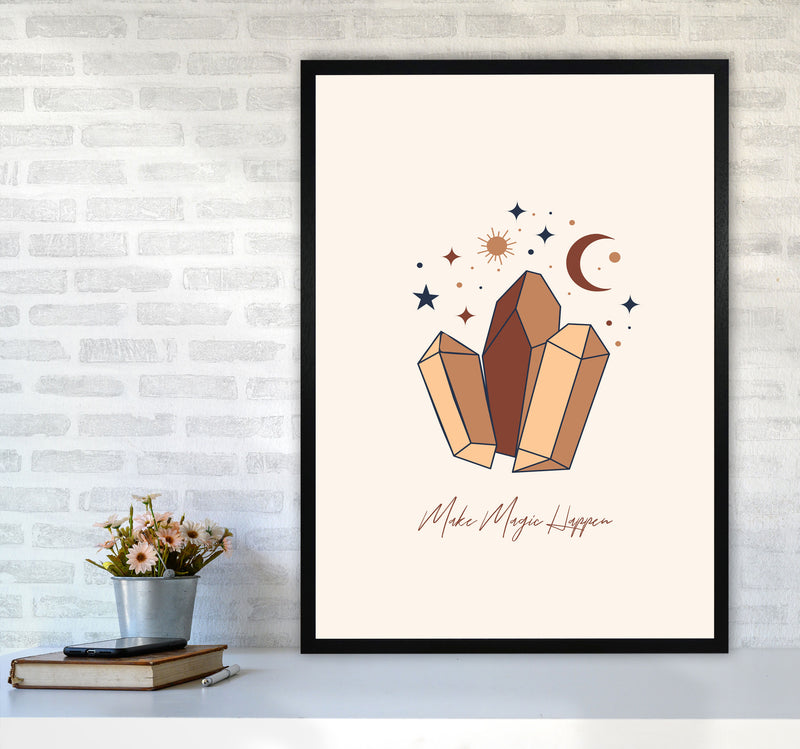 Mystical Crystal Magic Art Print by Essentially Nomadic A1 White Frame